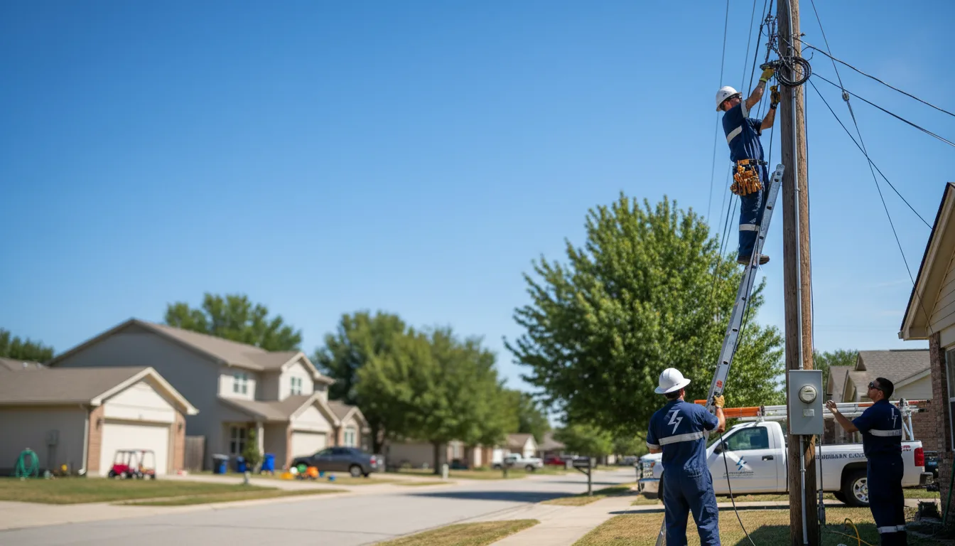 Residential electrician providing installation services in Greenville, TX